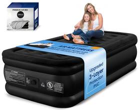 Gt01-t-bkbk-u1 Getfitairbed Twin Air Mattress With Built-in Pump 600 Lbs Heavy-duty Support