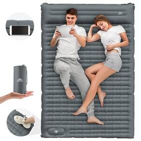 Ggov 768443523639 Double Sleeping Pad For Camping With Built-in Foot Pump Extra Thic... Fast Ship