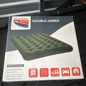 75x54x8.5in Glaciers Edge 11928 Double Air Bed Green Heavy Duty Pvc Coil Support