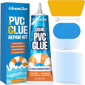 Gleamglee 711181438147 Air Mattress Patch Kit - Waterproof Vinyl Repair Heavy Duty Inflatabl