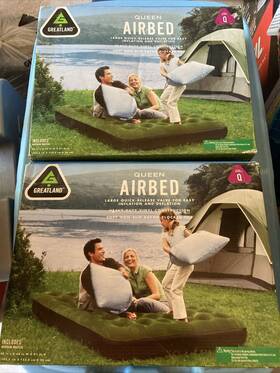 Greatland 735613941388 Lot Of 2 2006 Target Brands Flocked-top Queen Airbed