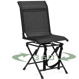 Ca-gm1018 Gymax Hunting Chair 360 Degree 18 Inches X 21.5 36 Black