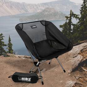 H Hible 610452854641 Carbon Fiber Folding Camping 19 Inches X 20.5 25 Black