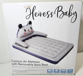 Heiress Baby 197839071681 Queen Air Mattress With Integrated Pillow Inflatable Pump
