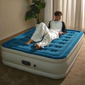 Hi Explore 717203788405 Air Mattress Queen With Built In Pump Raised Comfort Plush Inflatable