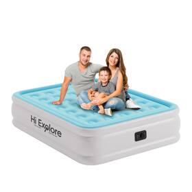 Hi Explore 717203788641 Air Mattress Twin With Built In Pump Self Inflating Fast Blow Up F