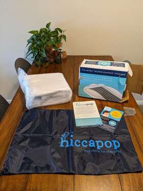 Hiccapop 857990008116 New Inflatable Toddler Travel Bed With Safety Bumpers