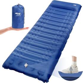 Hiipeak 649615966129 Sleeping Pad For Camping- Ultralight Inflatable Single Navy Blue