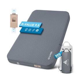 Lst213-b1 Hikenture 4 Inch Thick Self Inflating Sleeping Pad With Electric Pump Foam And Air