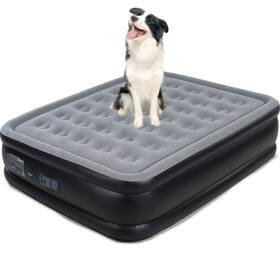 Hikersky 717203788214 Inflatable Mattress Queen With Built-in High Capacity Pump For Adult