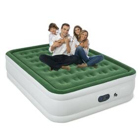 Hikersky 717203788306 Inflatable Mattress Queen With Built-in High Capacity Pump For Adults Fast Bl