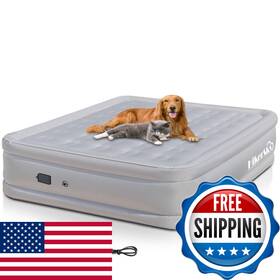 Hikersky B0dsj66dpy Air Mattress Queen Built In Wireless Battery Pump Blow Up Inflatable