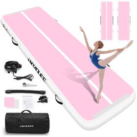 Hmtaolife 726852386528 Inflatable Air Gymnastics Mat 10ft 3.3ft 4in 3 1 0.1m White/pink