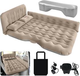Hnxkb 744759248237 Suv Air Mattress - Thickened And Double Car Sided Flocking Travel I