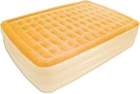 471935 Homeroots Dreamy Golden Inflatable Queen Size Bed Mattress