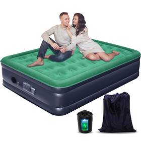 Qcqc01 Homeya Queen Air Mattress With Built In Pump/usb-c Rechargeable Detachable-16ftft Doub