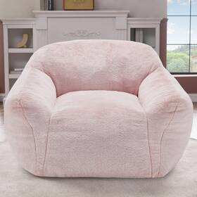 Homguava 62-049 Bean Bag Chair Chairs For Adults Comfy Beanbag Single Pink
