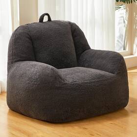 Ys02-022 Homguava Bean Bag Chair Sherpa Lazy Sofa Beanbag Chairs For Grey