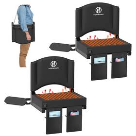 Bz-1908 Hoperan Heated Stadium Seats For Bleachers With Back Support 3 Levels Heat Inch