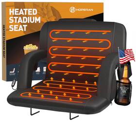 Jrzy-23 Hoperan Heated Stadium Seats For Bleachers With Back Support And Wide Cushion