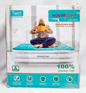 Ag418-us House Day Twin Size Air Mattress Airbed With Built In Electric Pump