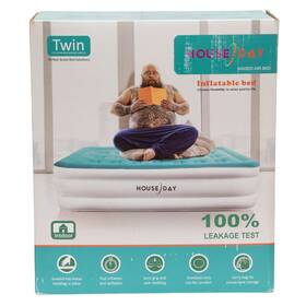 X0021rp15d House Day Raised Air Bed Twin Size Inflatable With Pump