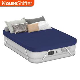 Houseshifter 197839499706 Inflatable Built In Pump Air Mattress Queen With Fitted Sheet For Camping Or Rv