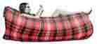 Hpf-2040p Plaid Airsacker Inflatable Hammock Lounger Air Sofa And Pool Float