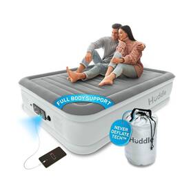 Huddle 060990376719 Luxury Air Bed With Patented Dual Pump Slumberguard Premium Techno