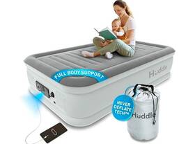 Huddlle 060990376702 Huddle Luxury Air Bed With Patented Dual Pump Slumberguard Brand New