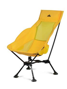 Iclimb 607017 32.6 Inches L X 23.6 W 39 H Yellow Triangular Frame High Back
