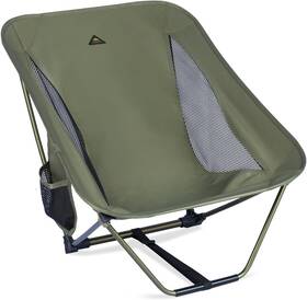 Ic606n Iclimb Low Ultralight Compact Camping Folding Chair With Side Pocket Green