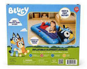Blu-1001 Idea Nuova Bluey Inflatable Twin Mattress For Kids Lightweight Safety Bumpers 58x35x7 In