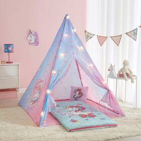 Nn501053 Idea Nuova Nickelodeon Jojo Siwa 4 Piece Teepee Slumber Set 50 X 56 Inch