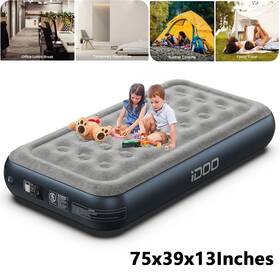 I-c-017 Idoo 13 Inch Elevated Airbed Premium Twin Air Mattress With Built-in Pump 550lb Max