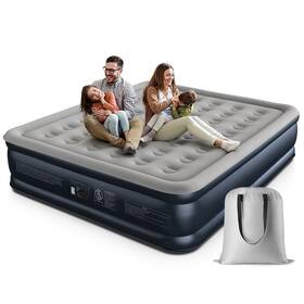 Idoo Wmt-07-gy California King Air Mattress 18 Inch Built-in Pump 700lb Cap Inflatable Bed