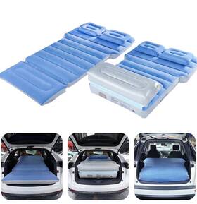 Ra-10002 Inflately Inflatable Car Air Mattress With Two Pillows And Built-in Pump-new