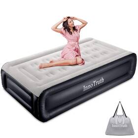 Innotruth 706189597958 Twin Air Mattress With Built-in Pump 18in Elevated Inflatable C