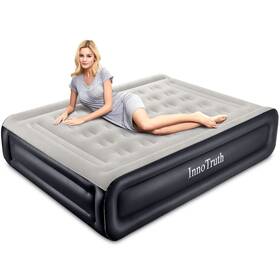 Innotruth 810070842147 Queen Air Mattress With Built-in Pump Raised Inflatable Bed For Camping D