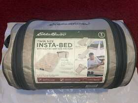 Insta-bed 047297641035 Eddie Bauer Twin Size Built In Carry Bag And Battery Pump 74 X 39 8 Inch