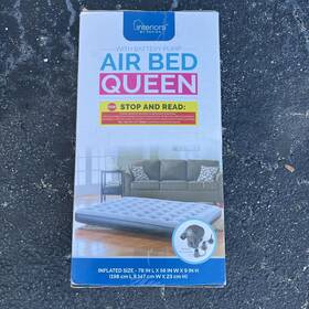 21jl3729 Interiors By Design Sale - Queen Size Air Bed And Inflation Pump New In Box
