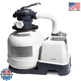 Intex 078257266753 2 100 Gph Krystal Clear Sand Filter Pump And Saltwater Pool Chlorine Syste