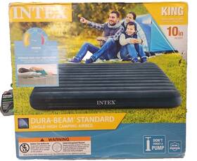 Intex 078257661688 10 Inch King Standard Dura-beam Airbed Mattress - Pump Not Included