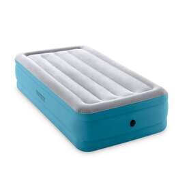 Intex 078257661817 Raised Air Mattress Twin Size - Blue Includes 120v Pump