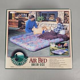 Intex 078257689538 Ozark Trail Vintage 90s Queen Size Air Bed Mattress Purple Teal New