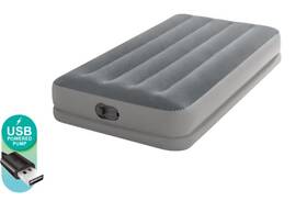 Intex 282922124402 Dura-beam Prestige Twin Airbed With Built-in Usb Pump