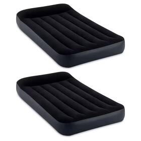 Intex 313041311333 Twin Sized Pillow Rest Classic Blow Up Mattress Air Bed With Built-in Pump 2-pa