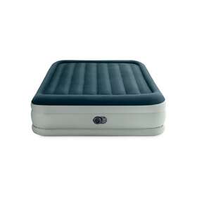 337-03-3439 Intex Elevated 18 Inch Premium Comfort Queen Air Mattress With Internal Pump
