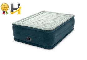 Intex 445000323392 24 Inch Full Dream Lux Pillow Top Dura-beam Airbed Mattress With Built-in Pump
