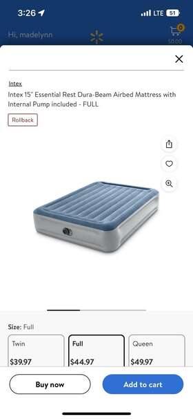 64172wd Intex 15 Inch Dura Beam Deluxe Essential Rest Raised Airbed With Internal Pump-full